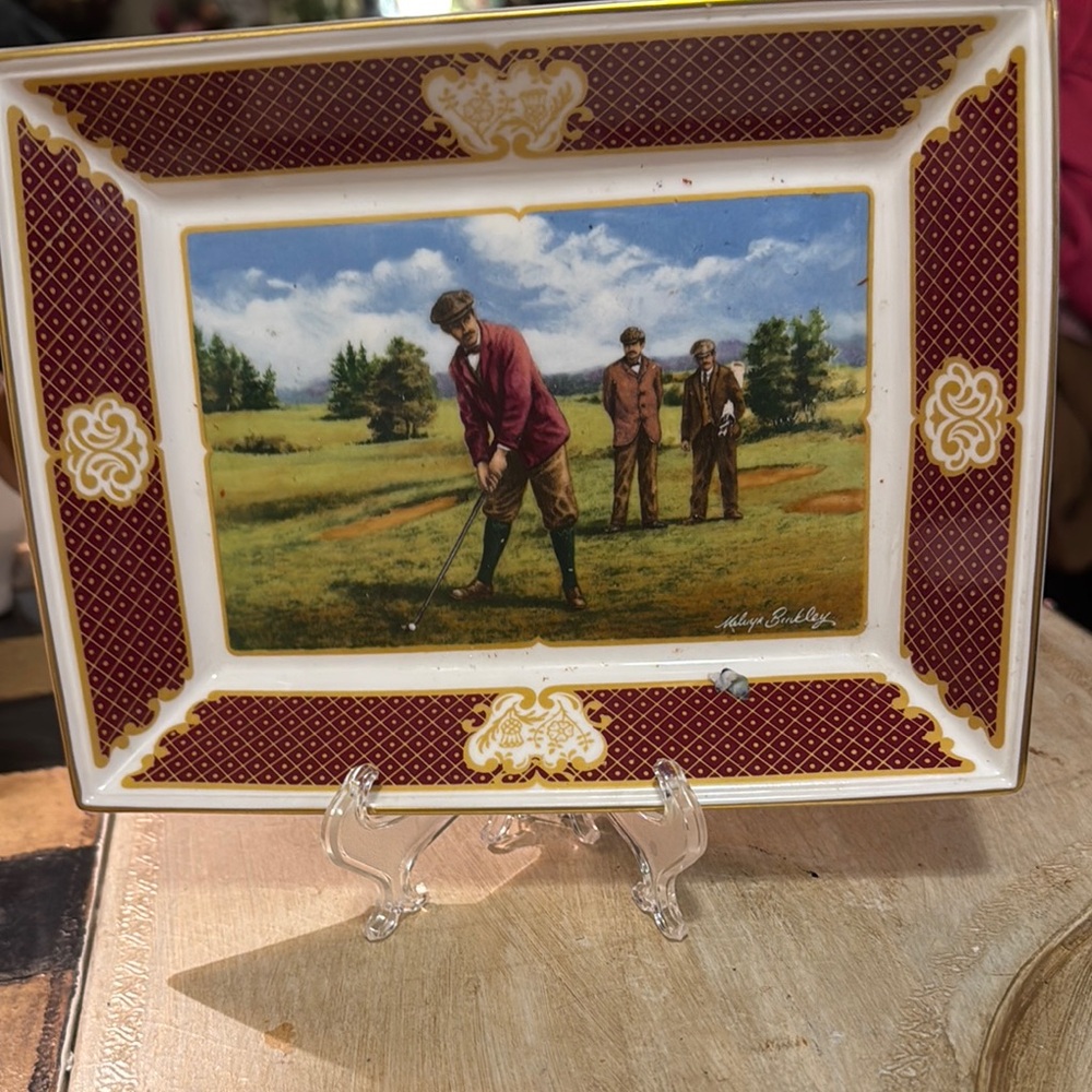 Royal Worcester Brown and Cream Picture Frame with Elegant Accents
